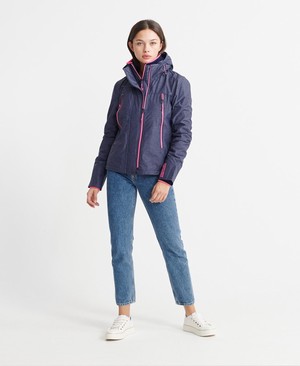 Superdry Arctic Velocity SD-Windcheater Női Kabát Sötétkék/Rózsaszín | DILMK9075